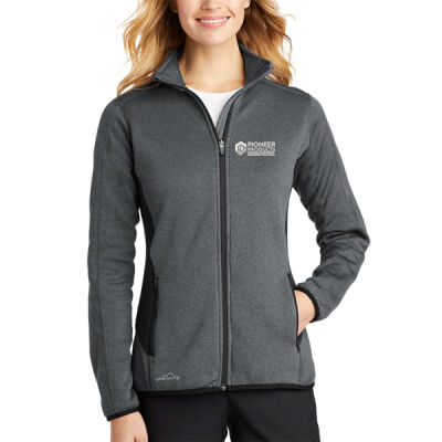 Pioneer Products - Ladies Full Zip Heather Stretch Fleece Jacket Thumbnail